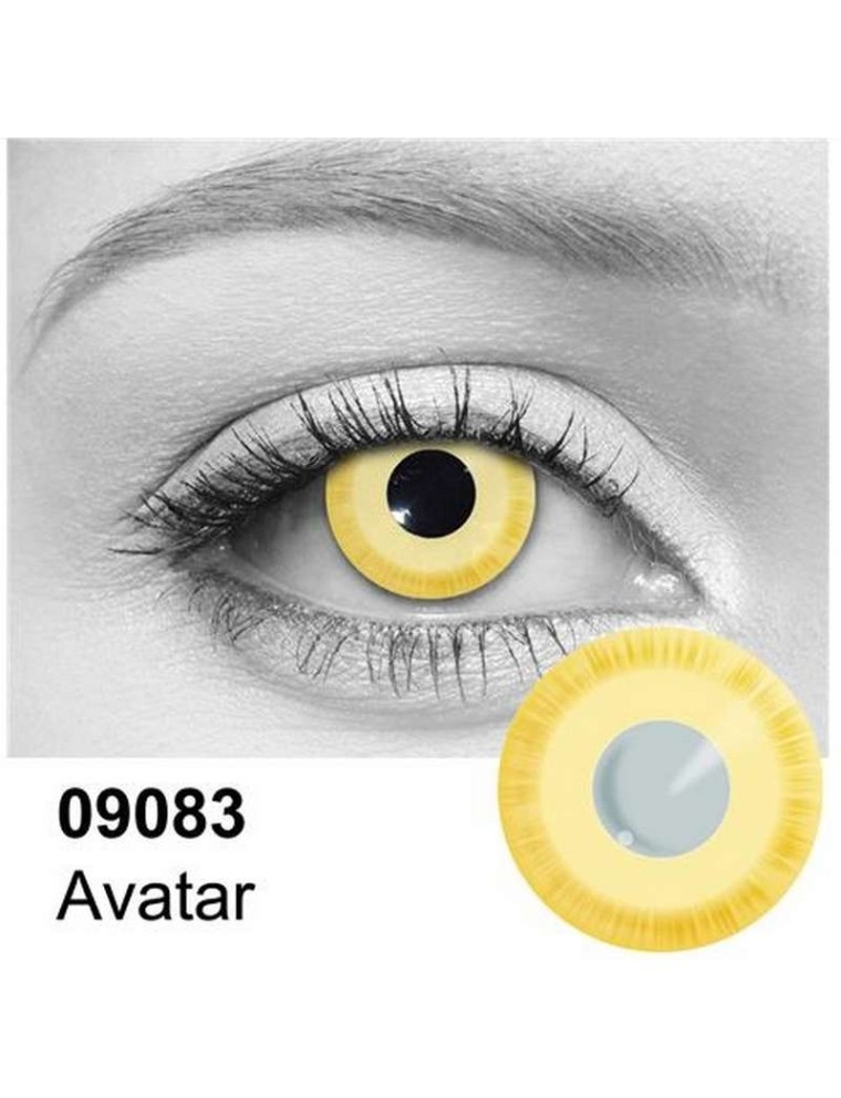 Value Edition Lentilles de contact cosplay jaunes Avatar - jaunes