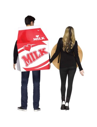 Value Edition Lait et biscuits Costumes de couples adultes - Taille unique