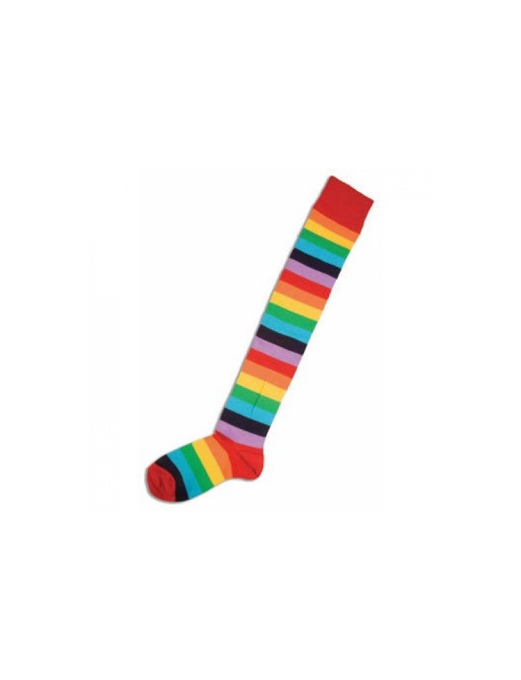 Value Edition Chaussettes de clown multicolores - Arc-en-ciel