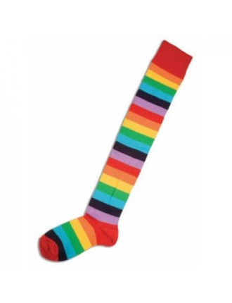 Value Edition Chaussettes de clown multicolores - Arc-en-ciel