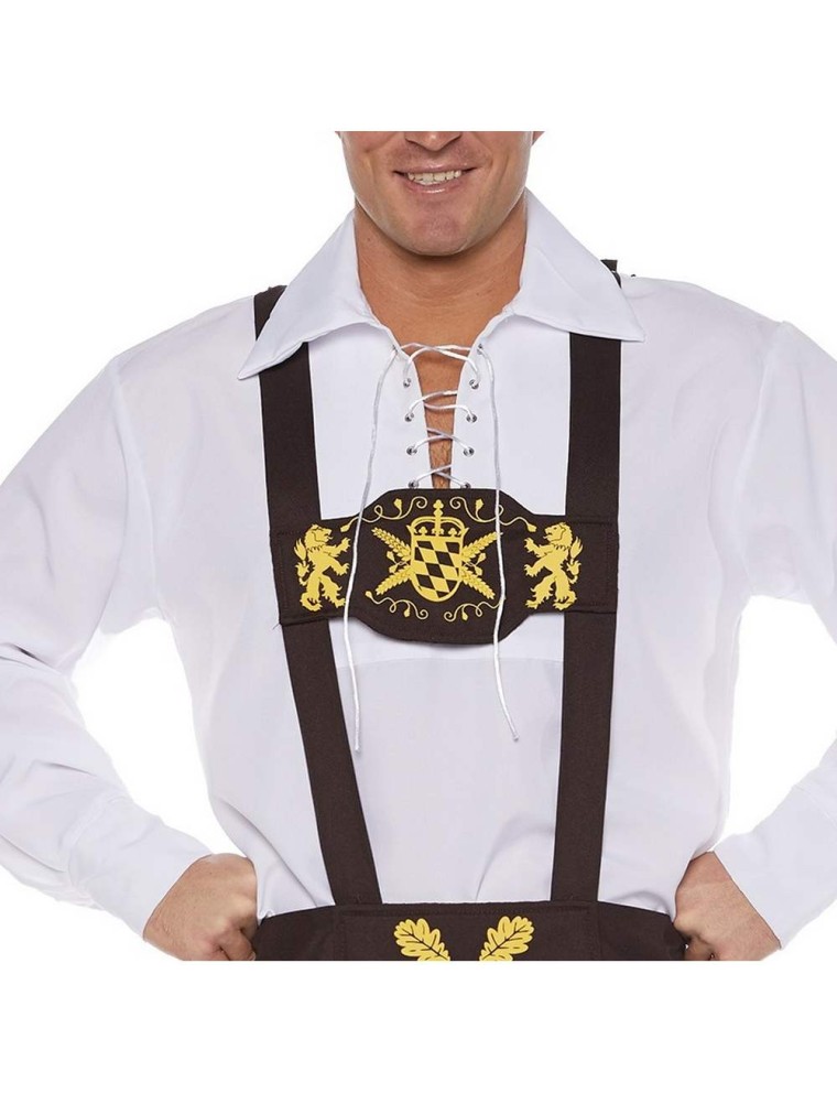 Value Edition Bretelles Oktoberfest Lederhosen - Marron