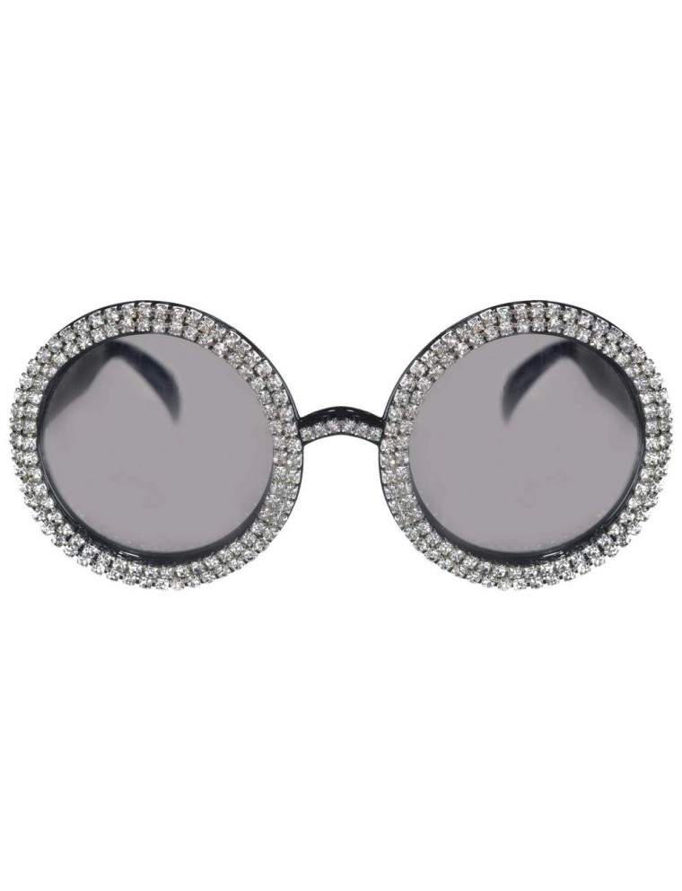 Value Edition Lunettes rondes avec strass Crystal