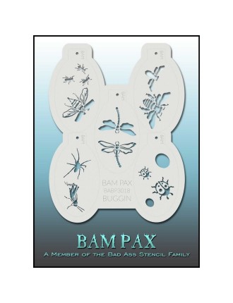 Value Edition Pochoirs BAM-PAX BABP 3018 Bad Ass Stencil - Buggin Insectes