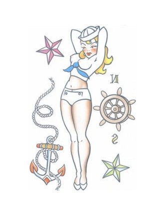 Value Edition Tatouage Temporaire PIN UP MARIN PU-704