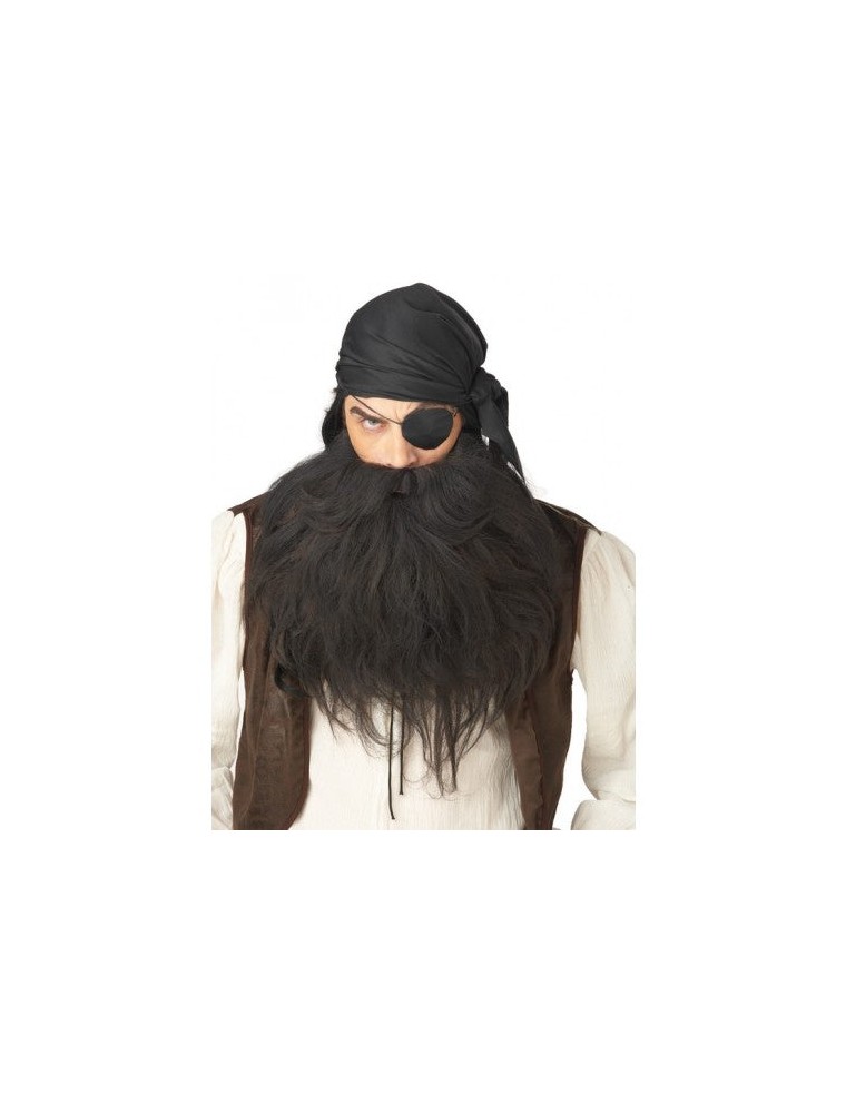 Value Edition Barbe et Moustache de Pirate Noires