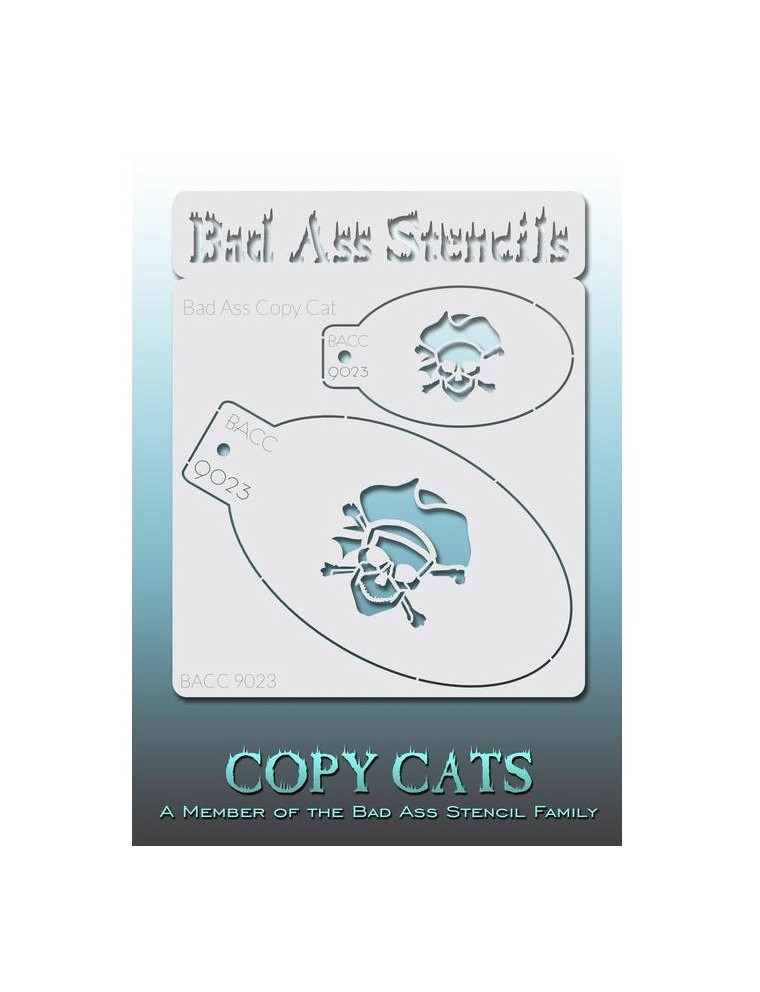 Value Edition Pochoirs BACC 9023 Bad Ass Copy Cats Stencils - Crâne de Pirate