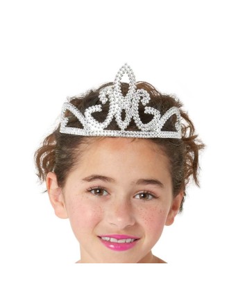 Value Edition Tiara en plastique F avec peignes argentés