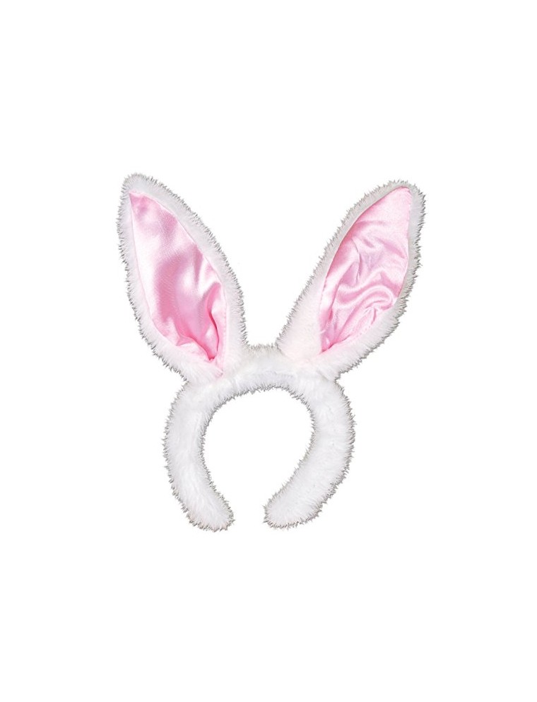 Value Edition Serre-tête d'oreilles de lapin en peluche et satin