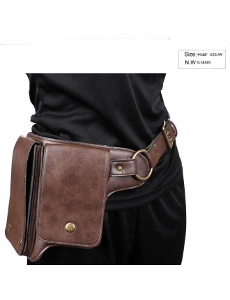 Value Edition Pochette Ceinture similicuir - Marron