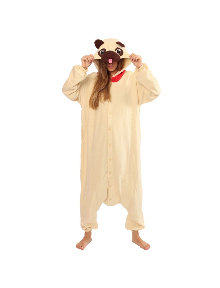 Value Edition Chien Pug - Costume Kigurumi adulte - onesie