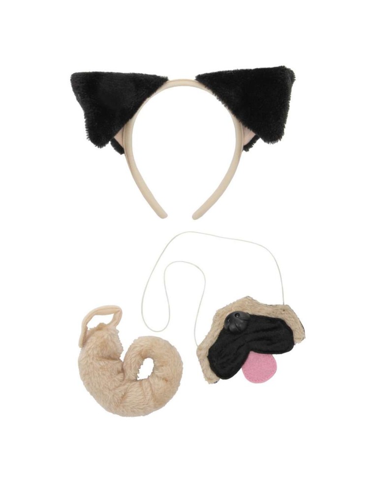 Value Edition Kit de Pug avec bandeau oreilles, nez et queue