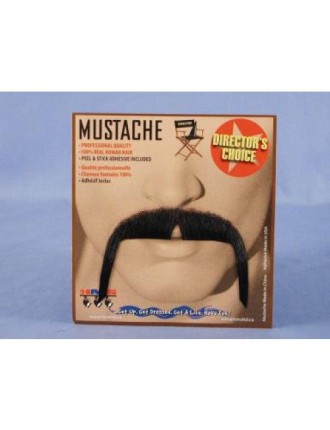 Value Edition Moustache en vrai cheveux chinois - Noir