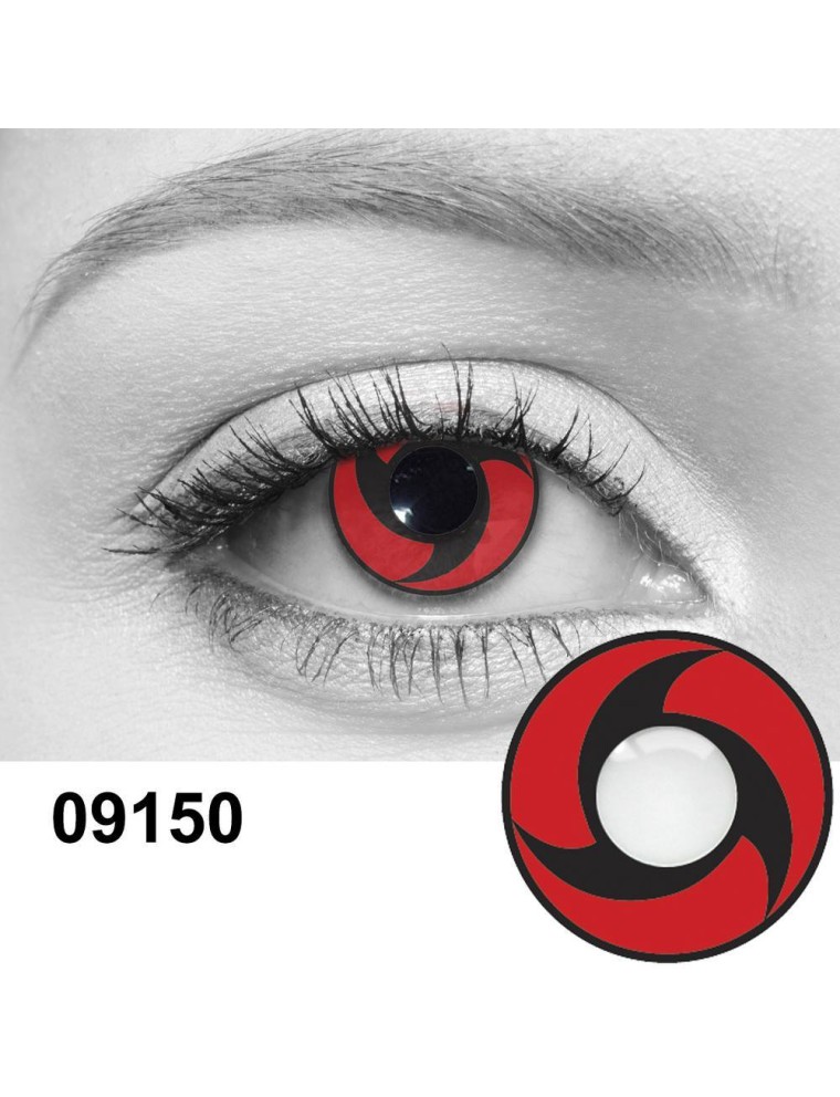 Value Edition Lentilles de contact cosplay Tomoe rouge et noir