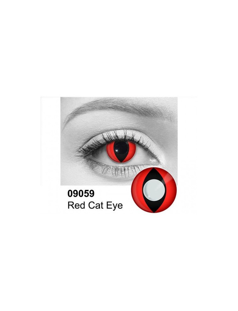 Value Edition Lentilles de contact chat rouge