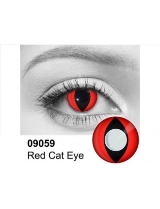 Value Edition Lentilles de contact chat rouge