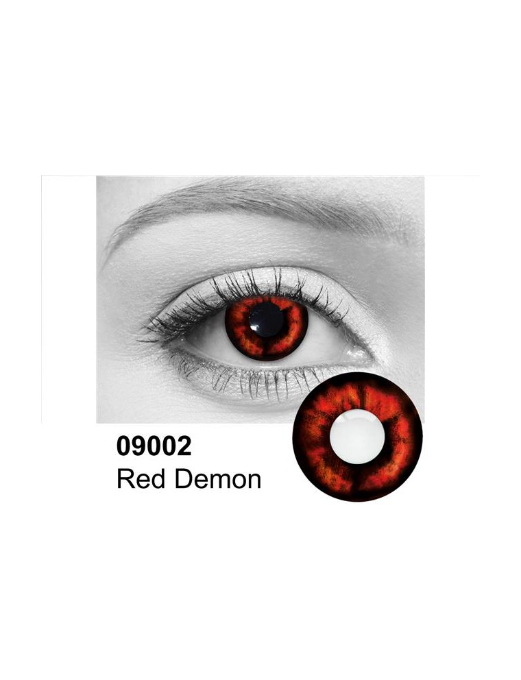 Value Edition Lentilles de contact démon rouge 09.002