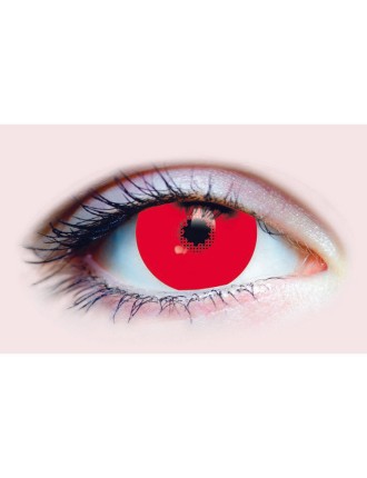 Value Edition LENTILLES DE Contact Cosplay Rouge Mini Sclera - Rouge