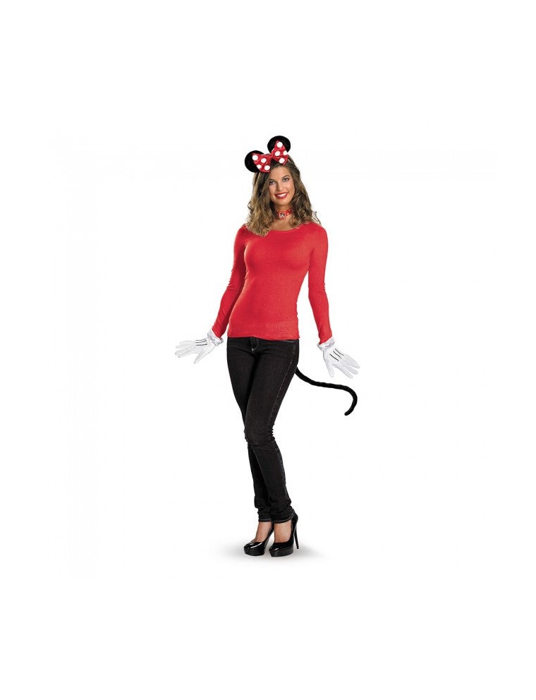 Value Edition Kit pour adulte de Minnie Mouse rouge