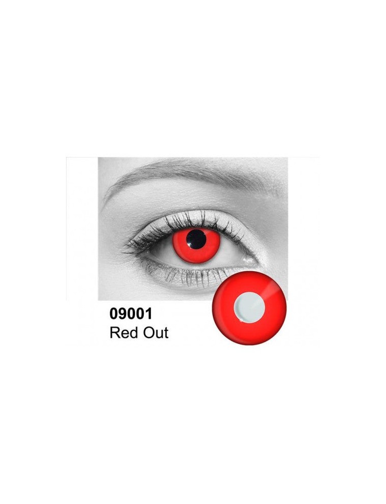 Value Edition Lentilles Red Out - Devil Red Contact Lenses