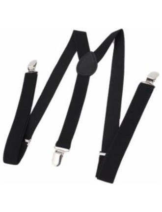 Value Edition Bretelles régulières Noires 001_Black Suspenders