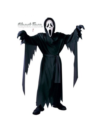 Value Edition Scream Costume Enfant Ghostface Frissons- Taille unique jusqu'a 12