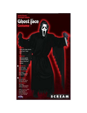 Value Edition Costume Scream GHOST FACE taille forte - adulte