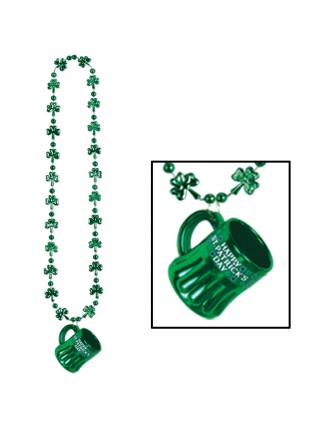 Value Edition Collier trèfles Saint Patrick avec mini Verre à bière