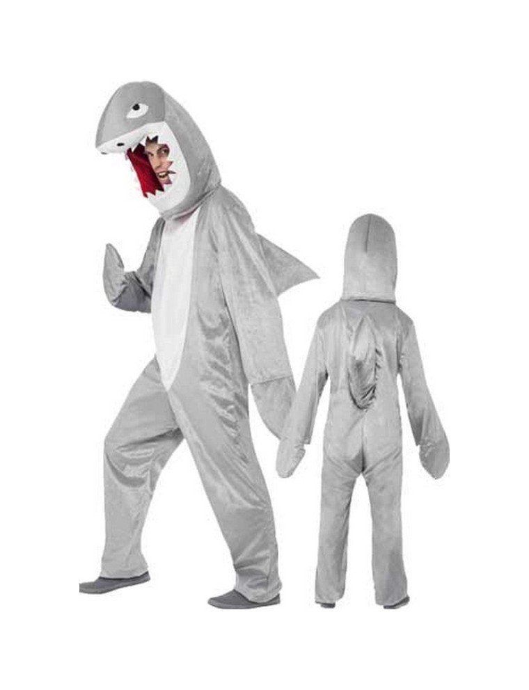 Value Edition Costume de requin gris - Adulte