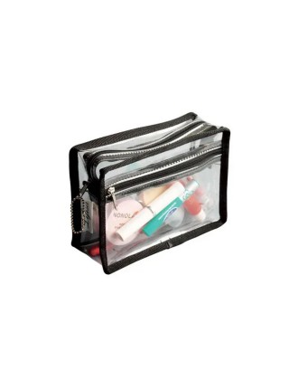 Value Edition Petite trousse de maquillage en vinyle/PVC transparent