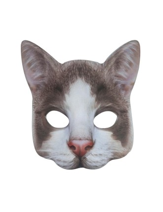 Value Edition Masque de chat gris raquette