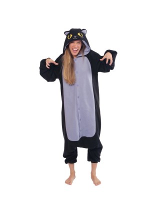 Value Edition Kigurumi Chat Noir Halloween - Costume onesie adulte