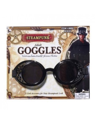 Value Edition Lunettes de protection steampunk - Noires