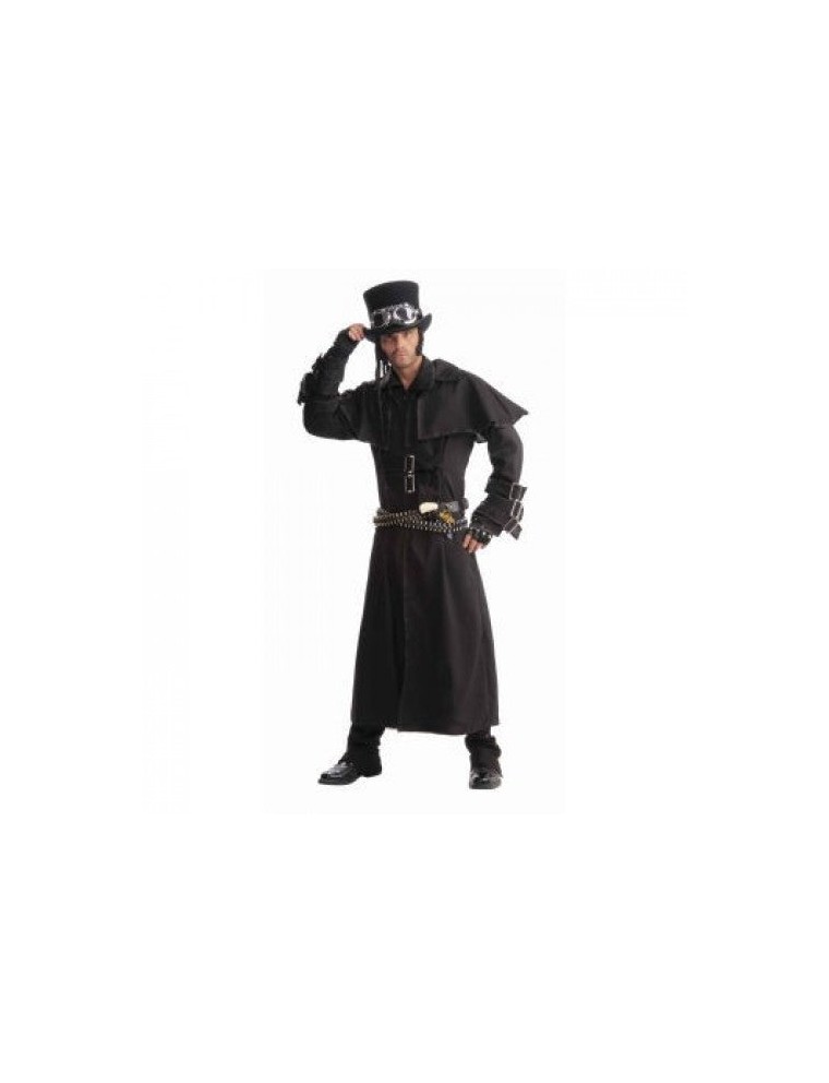 Value Edition MANTEAU DUSTER STEAMPUNK Taille Unique Noir