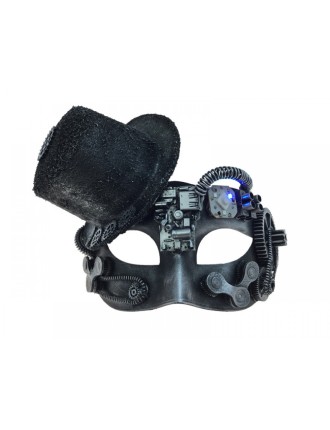 Value Edition Masque steampunk avec chapeau et rouages