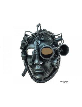 Value Edition Masque steampunk de pirate avec décorations tuyaux et lumière