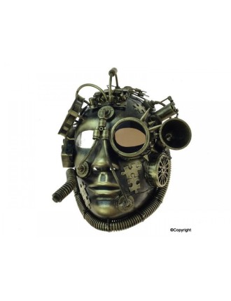 Value Edition Masque steampunk de pirate avec décorations tuyaux et lumière