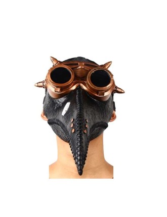 Value Edition Masque Steampunk Plague Doctor avec lunettes