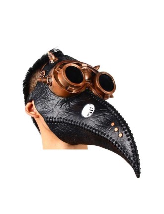 Value Edition Masque Steampunk Plague Doctor avec lunettes