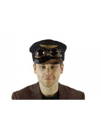 Value Edition Chapeau de police Steampunk avec lunettes