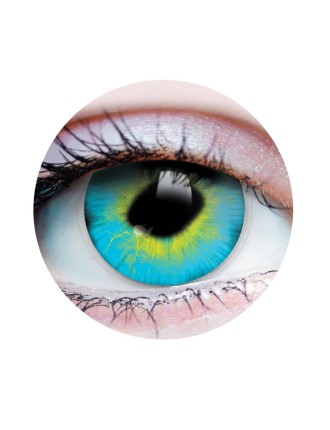 Value Edition LENTILLES DE Contact Strange Cosplay - Turquoise/Jaune