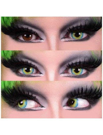 Value Edition LENTILLES DE Contact Strange Cosplay - Turquoise/Jaune