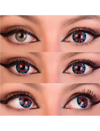 Value Edition Lentilles de contact Supernatural-Bleu et Rouge