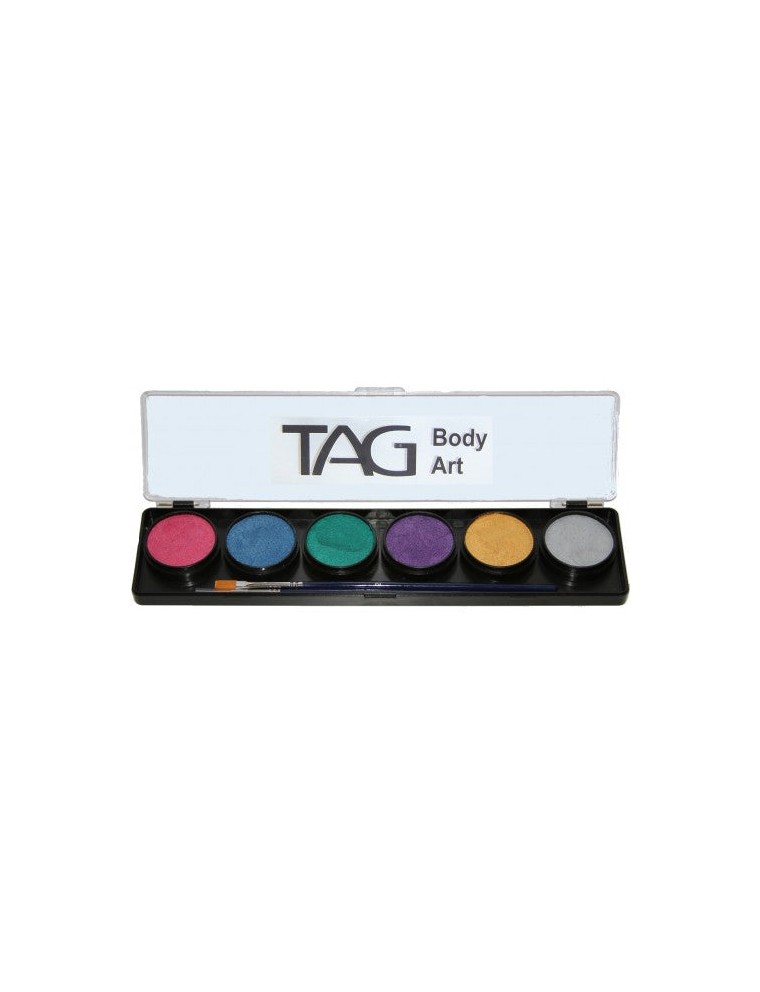 Value Edition TAG Palette de peinture visage et corps Pearl 6X10g perle