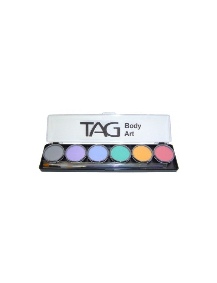 Value Edition TAG Palette de peinture visage et corps Regular Pastel 6X10g - Regular Pastel