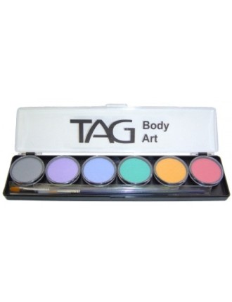 Value Edition TAG Palette de peinture visage et corps Regular Pastel 6X10g - Regular Pastel