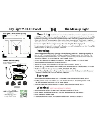 Value Edition TML lumières Key Light 2.0 Master Kit - Graphite