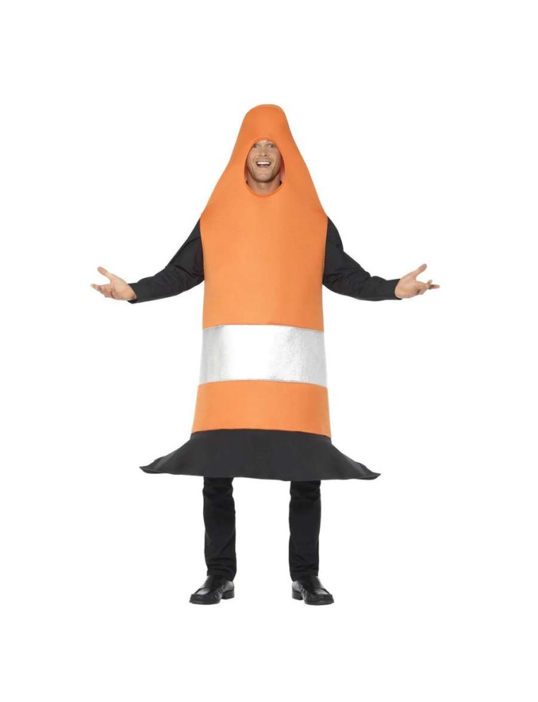 Value Edition Costume cône orange de signalisation