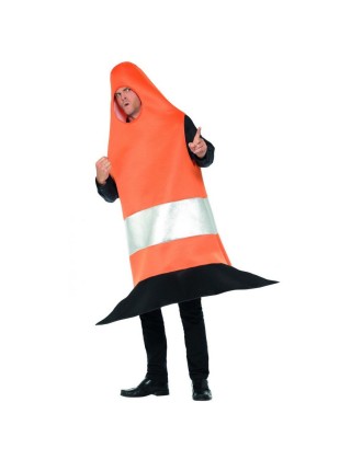 Value Edition Costume cône orange de signalisation