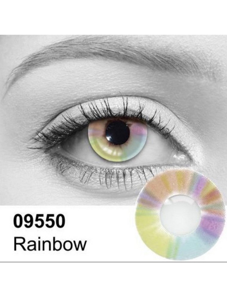 Value Edition Lentilles de contact Licorne Arc-en-ciel 09550