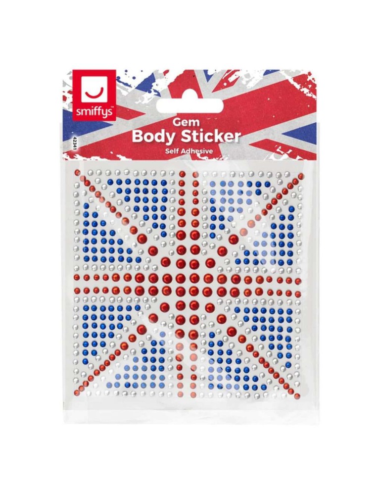 Value Edition Sticker de gemme pour corps Union Jack